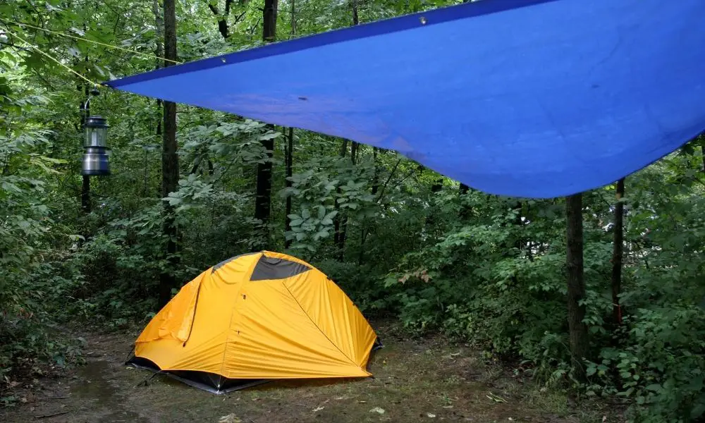 tent and tarp