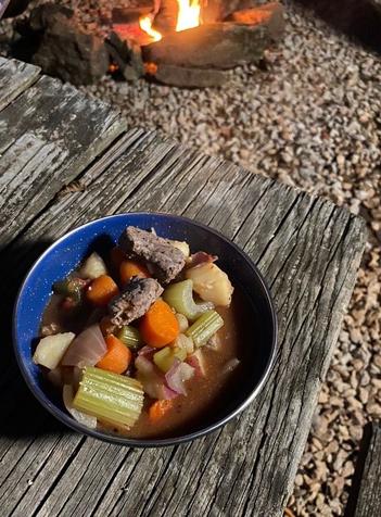 Dutch Oven Camp Stew Recipe » Campfire Foodie