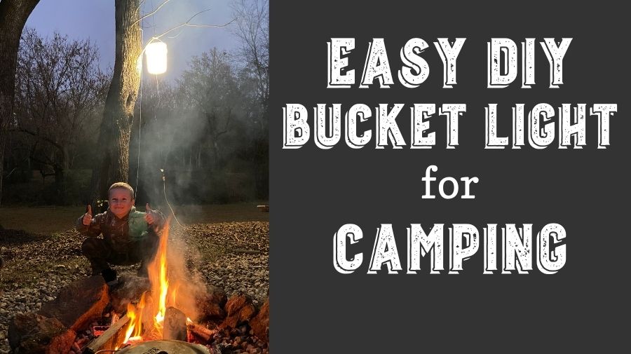 easy bucket light for camping