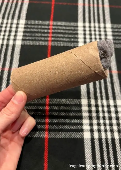 toilet paper roll with lint for firestarter