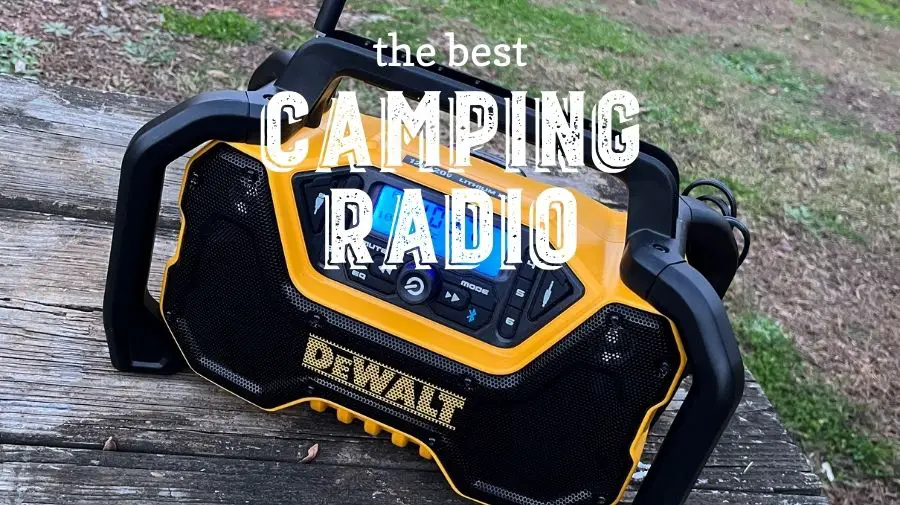 camping radio- dewalt radio