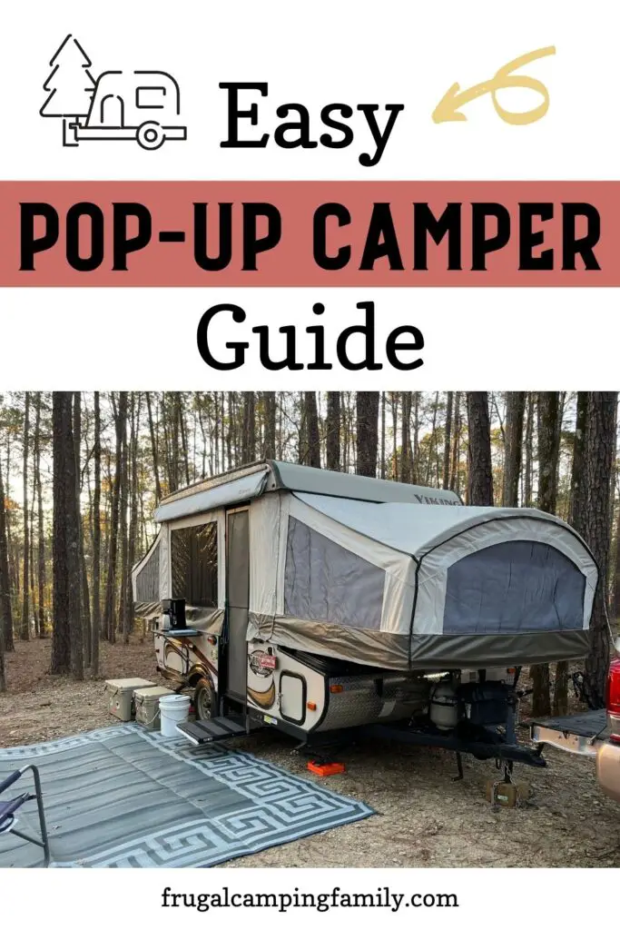 pop up camping guide with popup camper