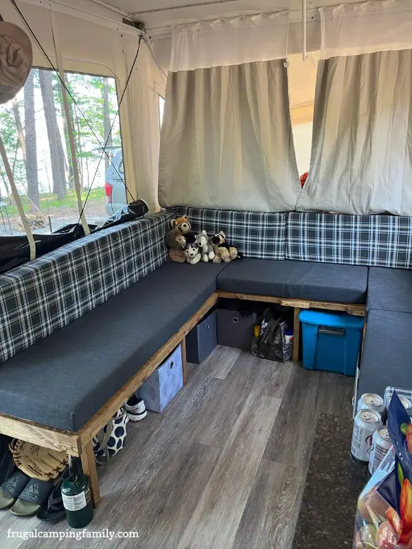 view of popup camper
