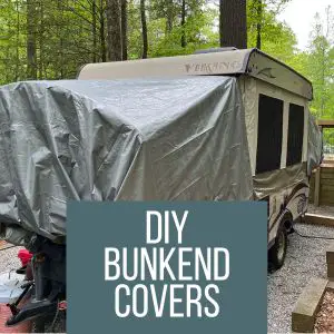 diy bunk end covers for popup camper