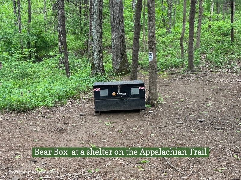 bear box on Appalachian trail