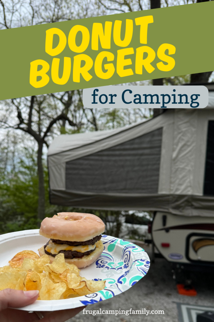 donut burgers for camping